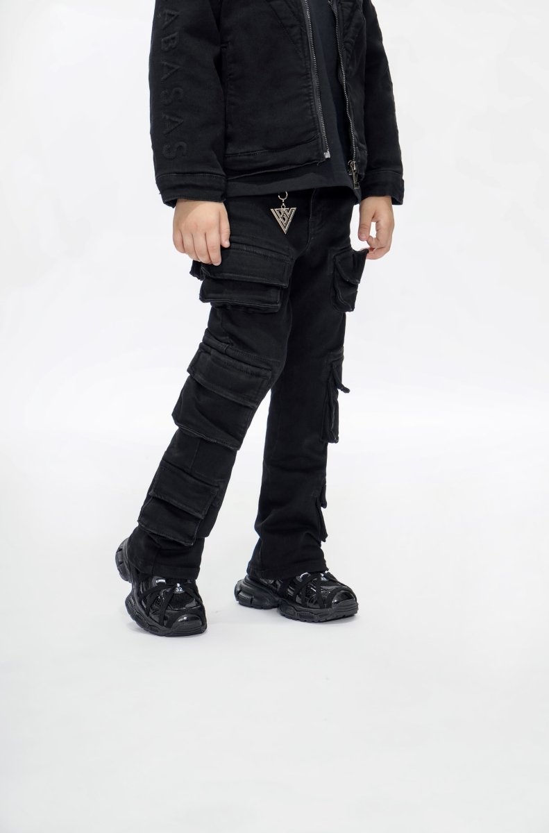 Kids Pinnacle Black Stacked - Valabasas