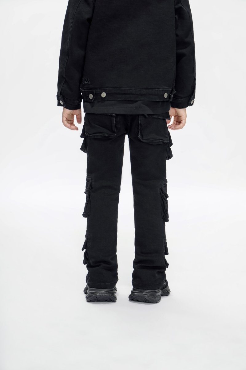 Kids Pinnacle Black Stacked - Valabasas