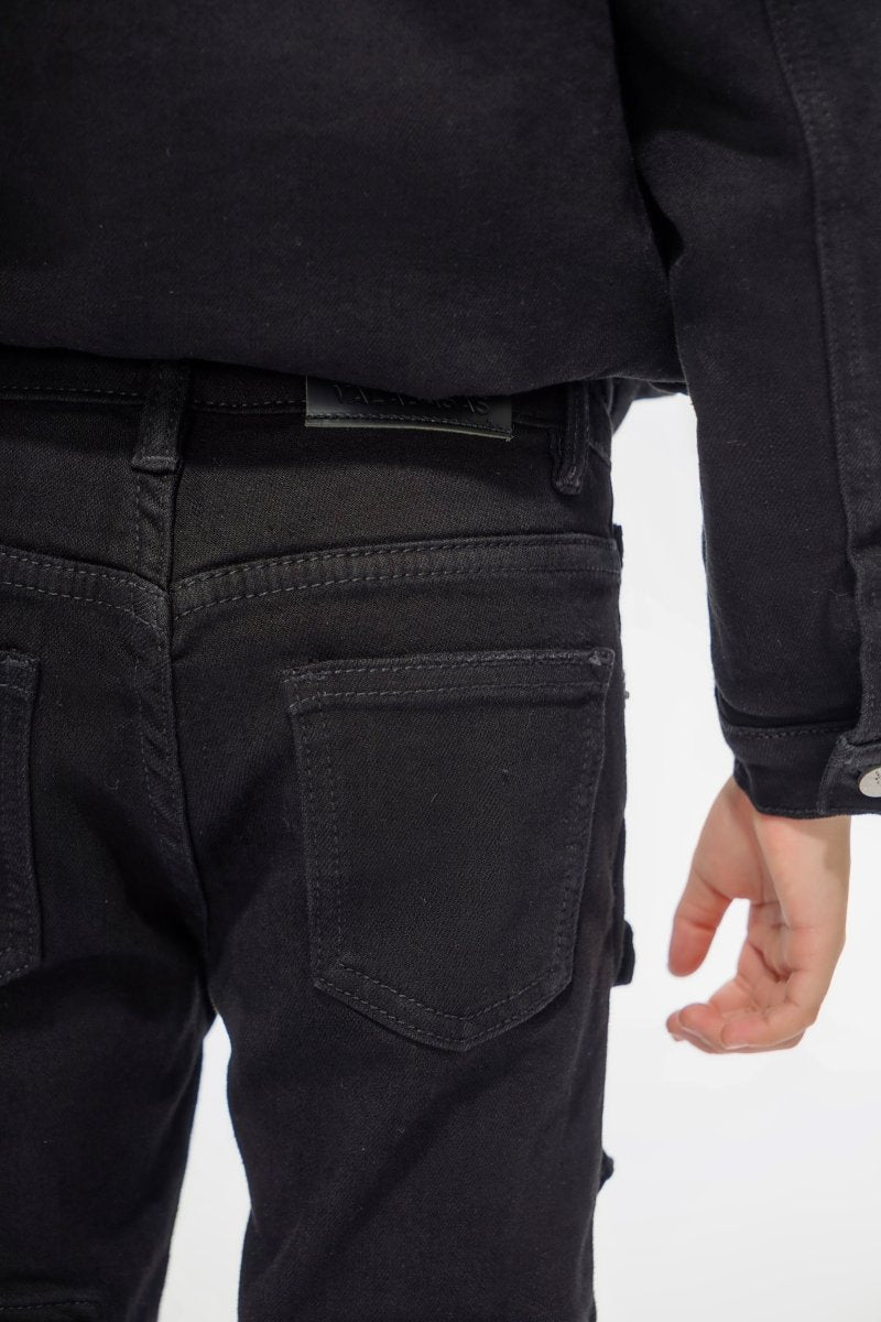 Kids Pocros Black Stacked - Valabasas