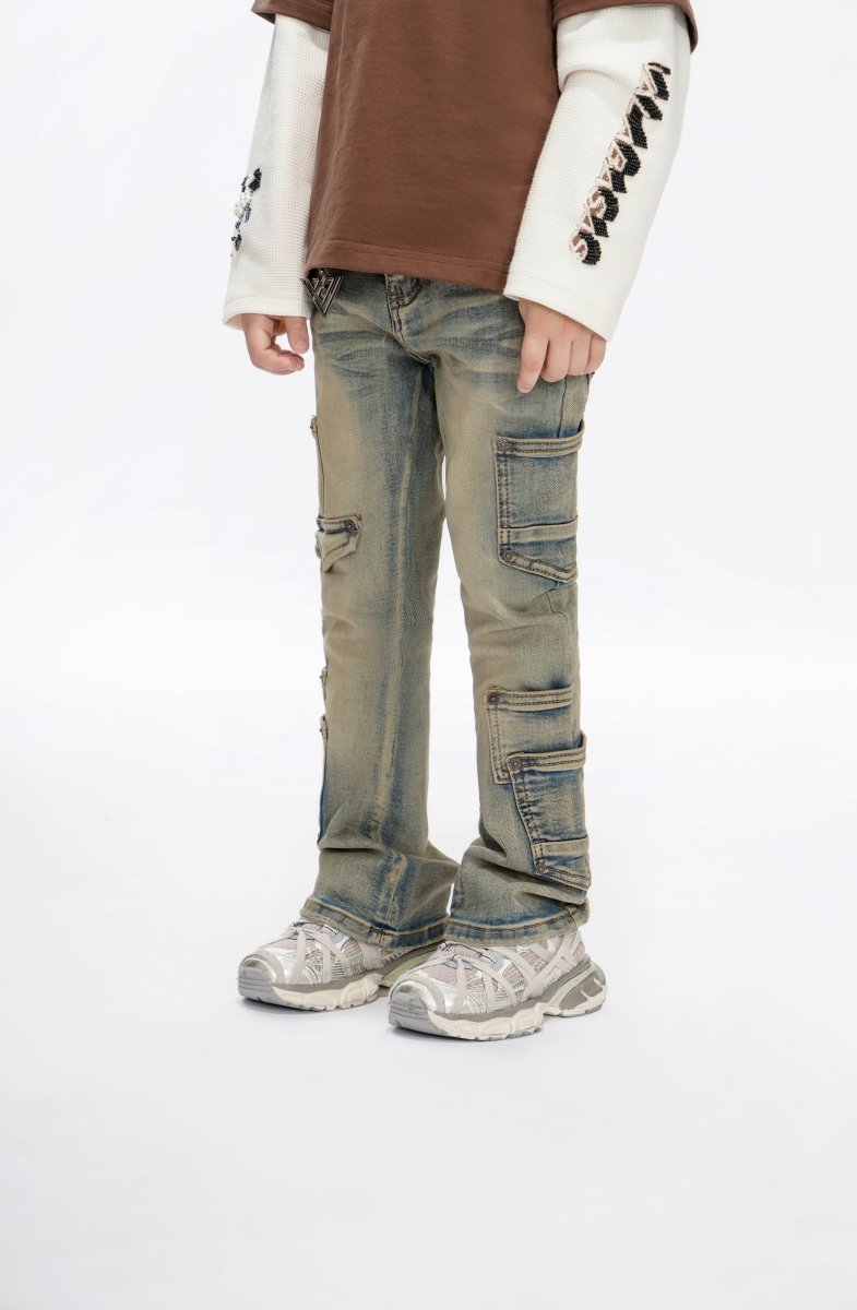 Kids Pocros Lt. Vintage Wash Stacked - Valabasas