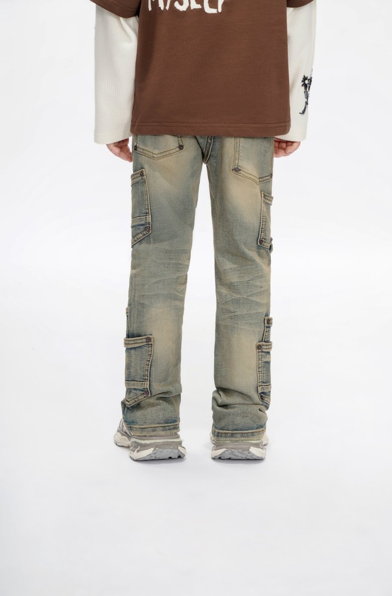 Kids Pocros Lt. Vintage Wash Stacked - Valabasas