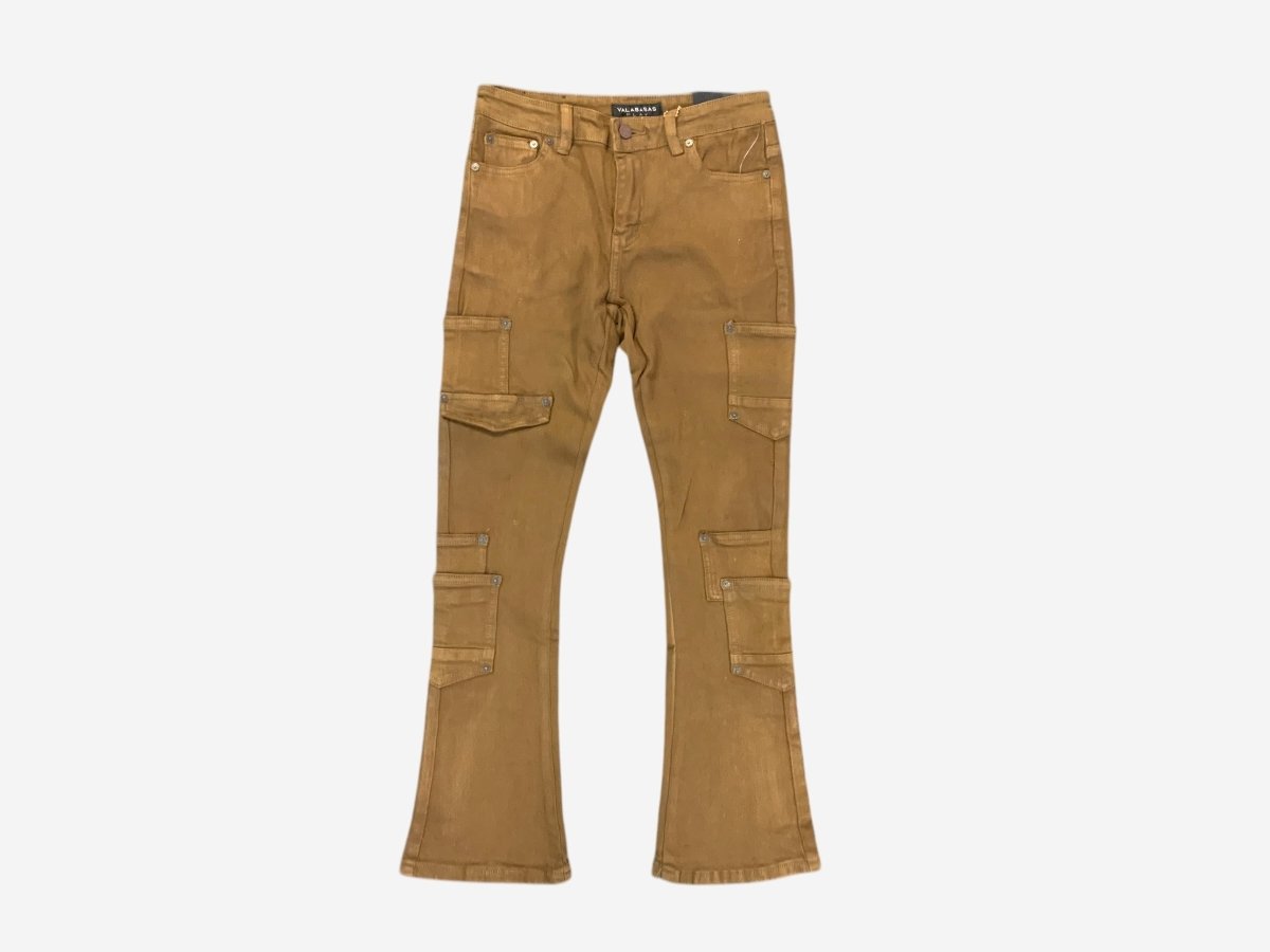 KIDS "POCROS" STACKED KHAKI BROWN - Valabasas