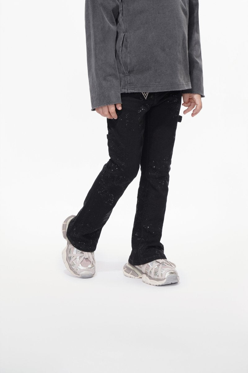 Kids Ringer Black Stacked - Valabasas