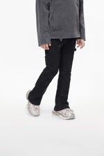 Kids Ringer Black Stacked