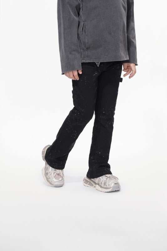 Kids Ringer Black Stacked - Valabasas