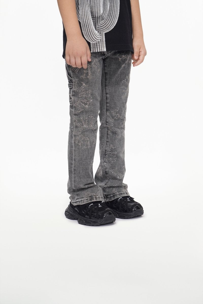 Kids Ringer Grey Stacked - Valabasas
