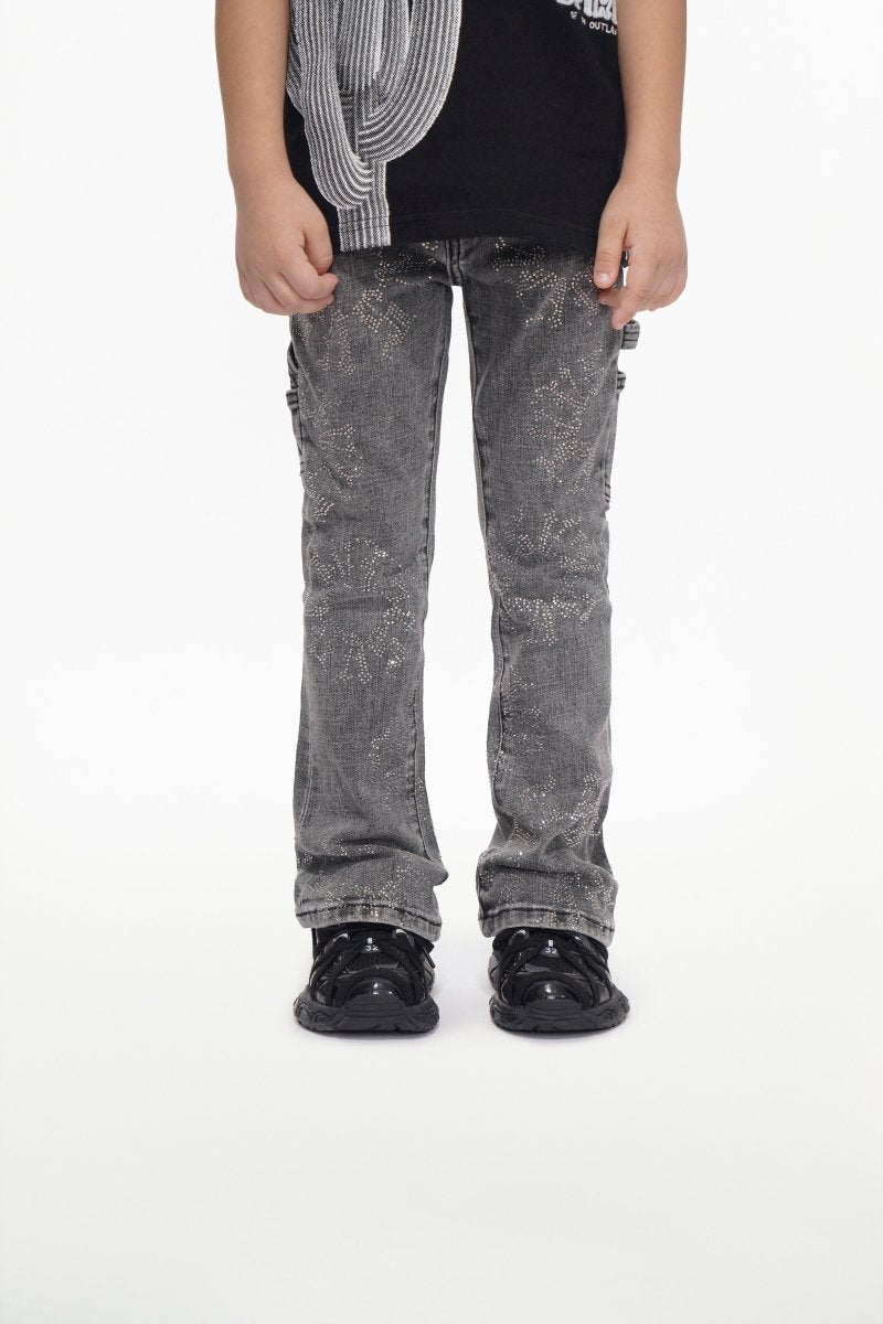 Kids Ringer Grey Stacked - Valabasas