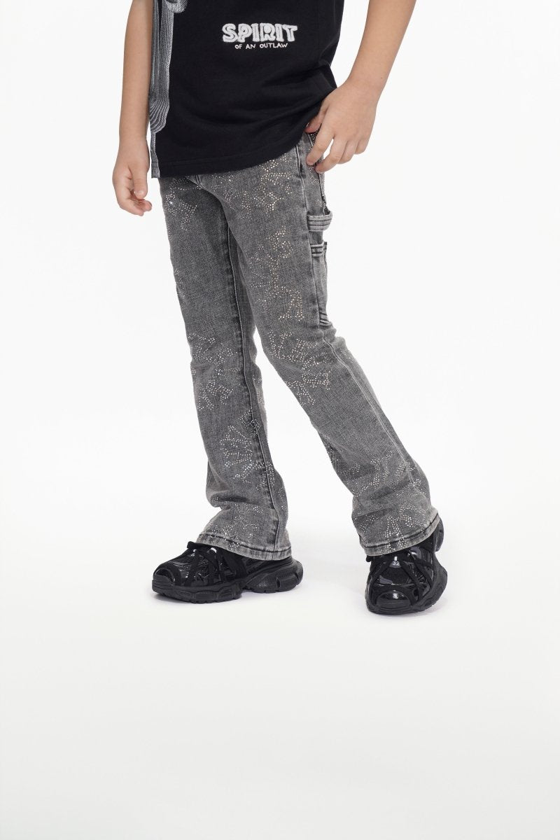 Kids Ringer Grey Stacked - Valabasas