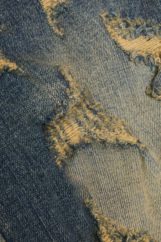 KIDS "RIPTIDE" STACKED DENIM VINTAGE WASH - Valabasas