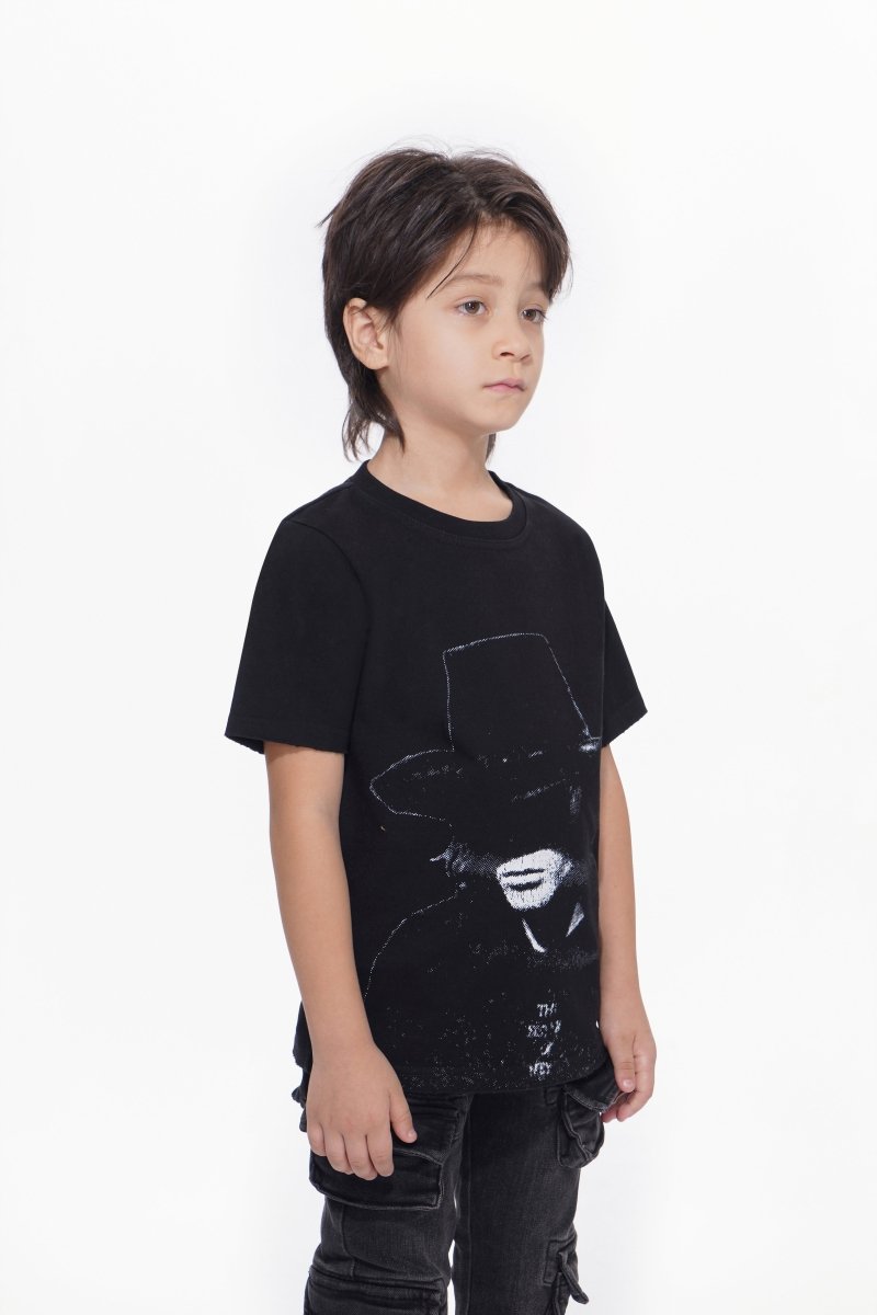 Kids Rodeo Jet Black Tee - Valabasas