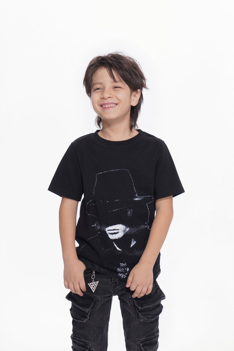Kids Rodeo Jet Black Tee - Valabasas