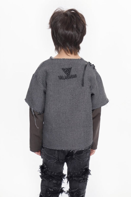 Kids Scripted Grey Tee - Valabasas