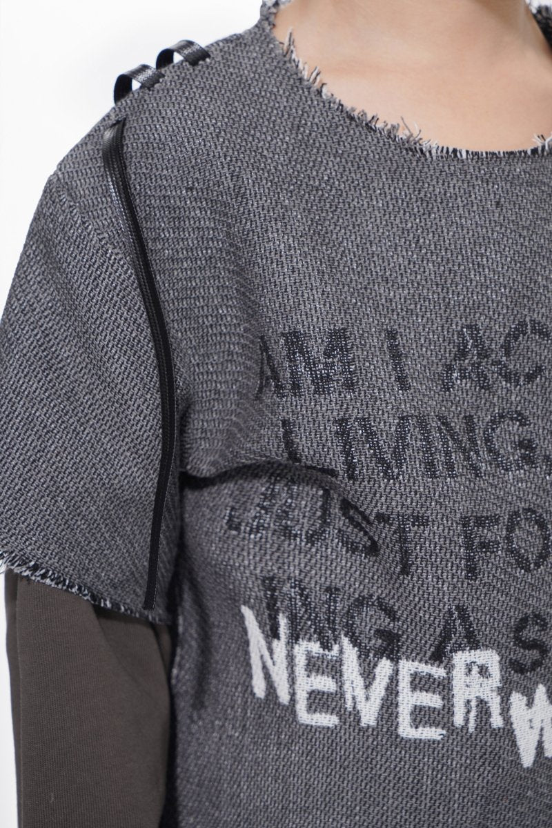 Kids Scripted Grey Tee - Valabasas