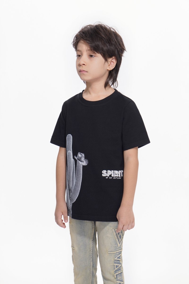 Kids Spirit Jet Black Tee - Valabasas