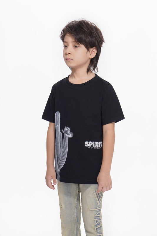 Kids Spirit Jet Black Tee - Valabasas