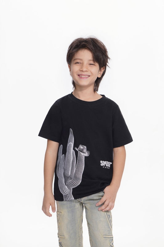 Kids Spirit Jet Black Tee - Valabasas