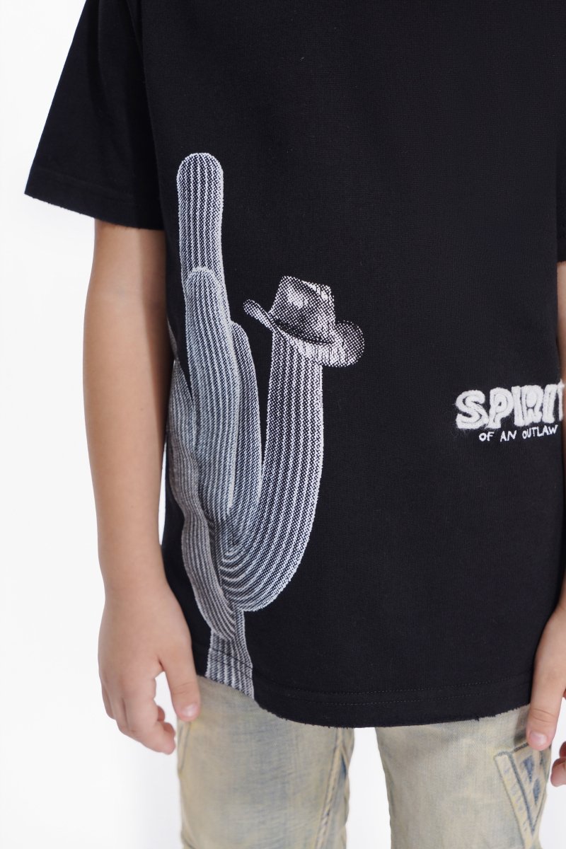 Kids Spirit Jet Black Tee - Valabasas