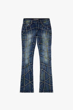 KIDS "STREAK" STACKED DENIM BLACK