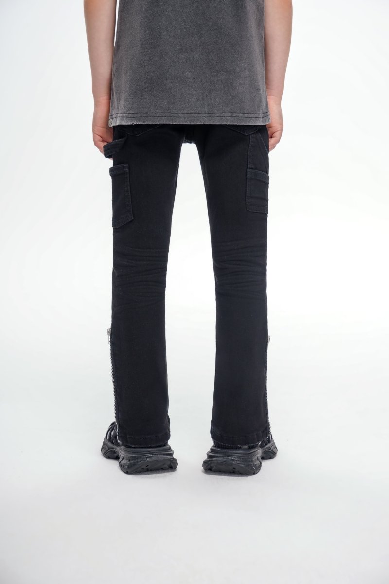 Kids Streamline Black Stacked - Valabasas