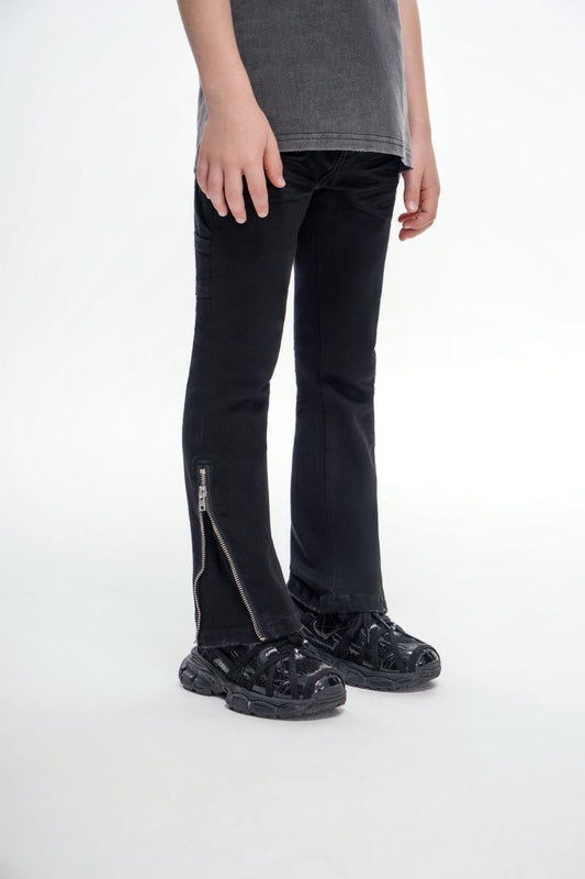 Kids Streamline Black Stacked - Valabasas