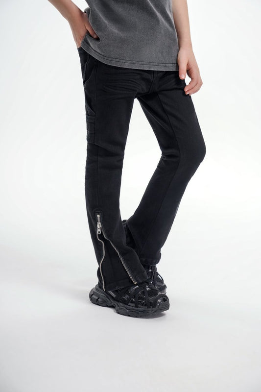 Kids Streamline Black Stacked - Valabasas