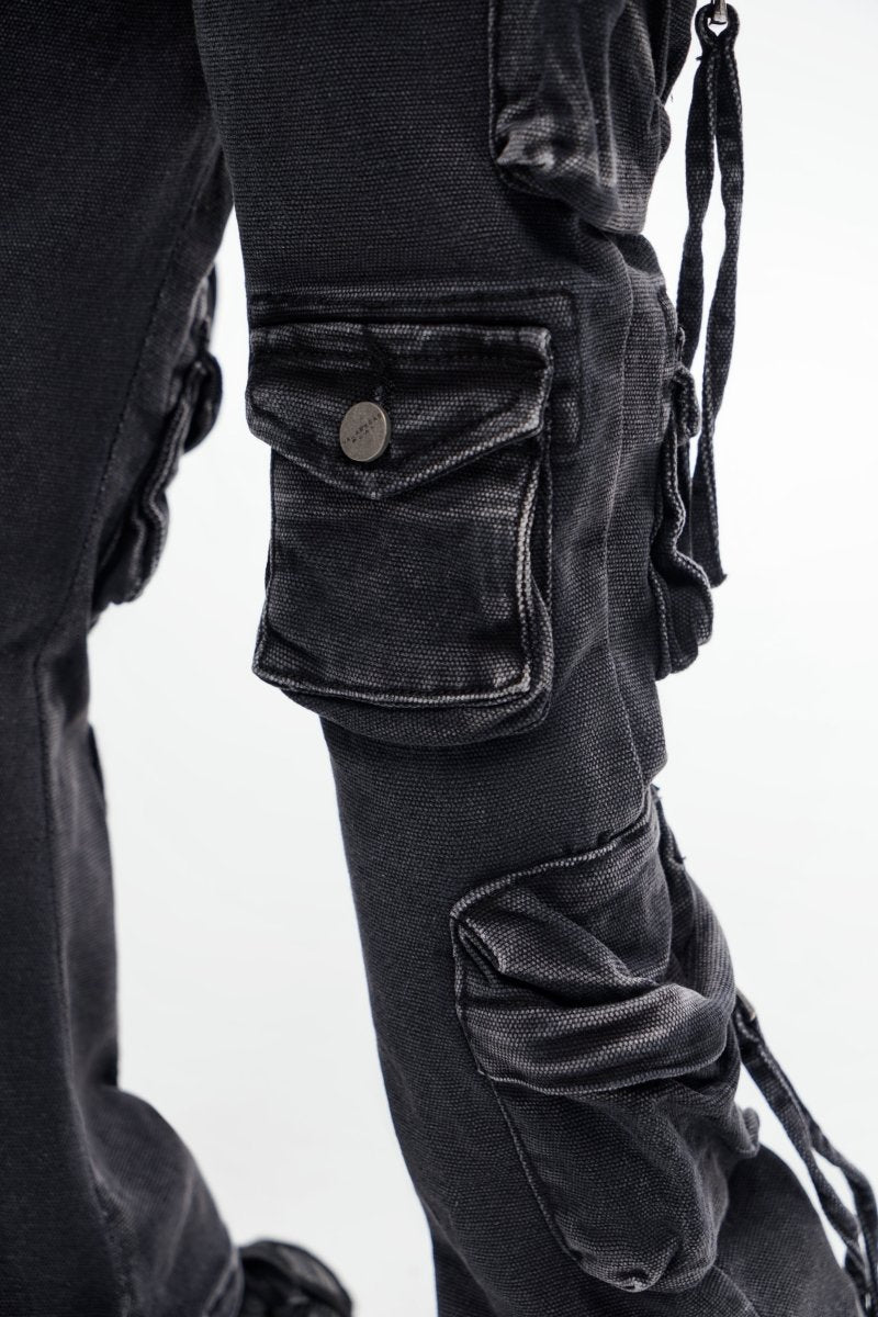 Kids Strike Black Washed Stacked - Valabasas