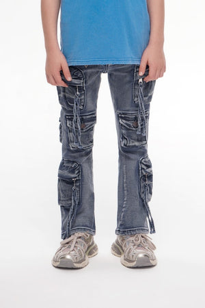 KIDS "POCROS" KHAKI BROWN STACKED