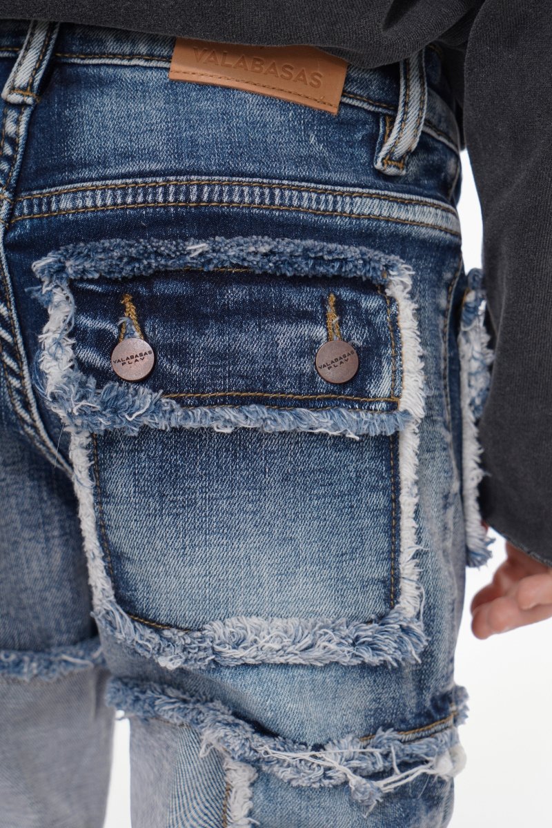 Kids Threads Light Blue Wash Stacked - Valabasas