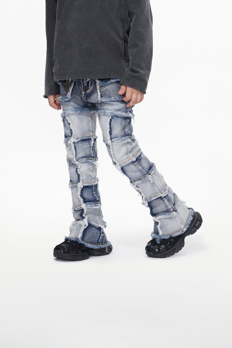 Kids Threads Light Blue Wash Stacked - Valabasas