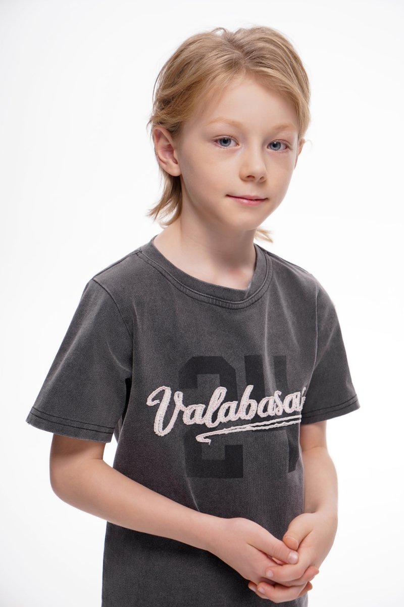 Kids Twenty Four Black Tee - Valabasas