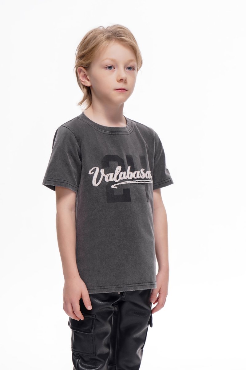 Kids Twenty Four Black Tee - Valabasas