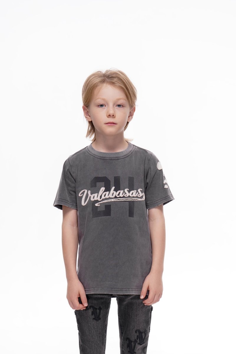Kids Twenty Four Vintage Grey Tee - Valabasas