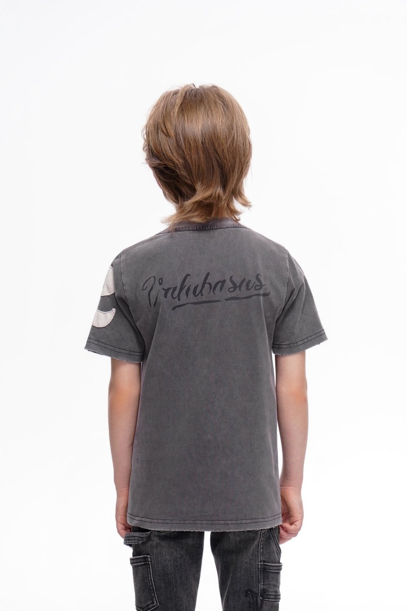 Kids Twenty Four Vintage Grey Tee - Valabasas
