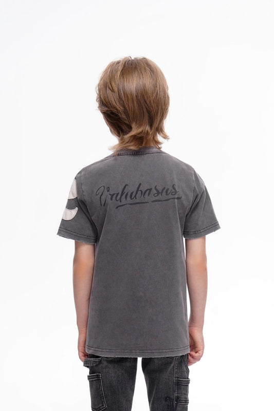 Kids Twenty Four Vintage Grey Tee - Valabasas