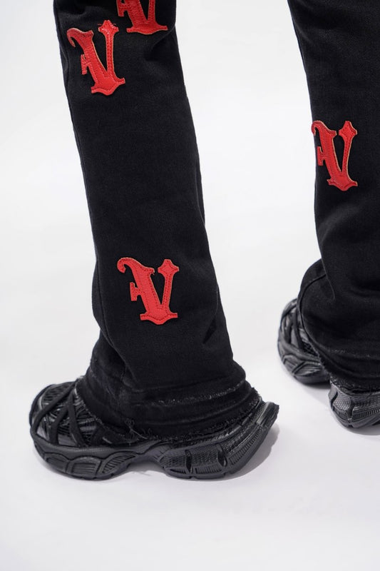 Kids V - Minimal Black Stacked - Valabasas