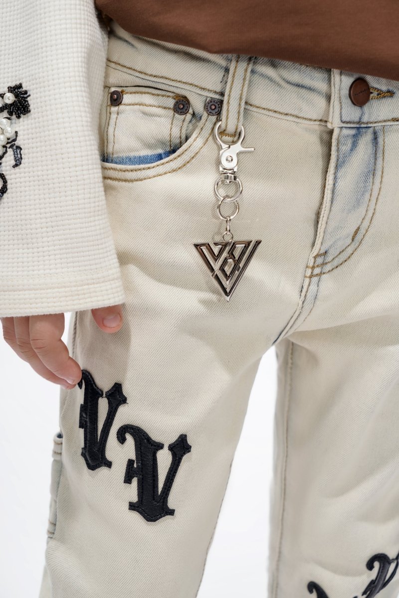 Kids V - Minimal Light Blue Stacked - Valabasas