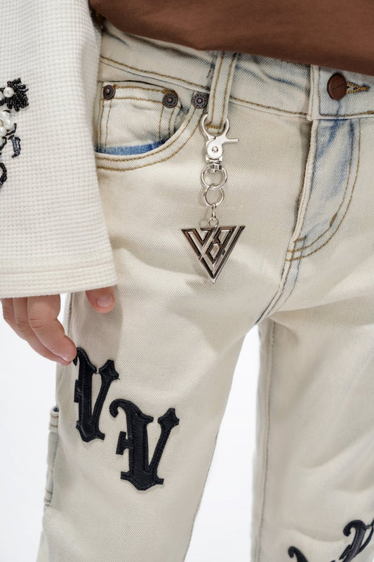 Kids V - Minimal Light Blue Stacked - Valabasas