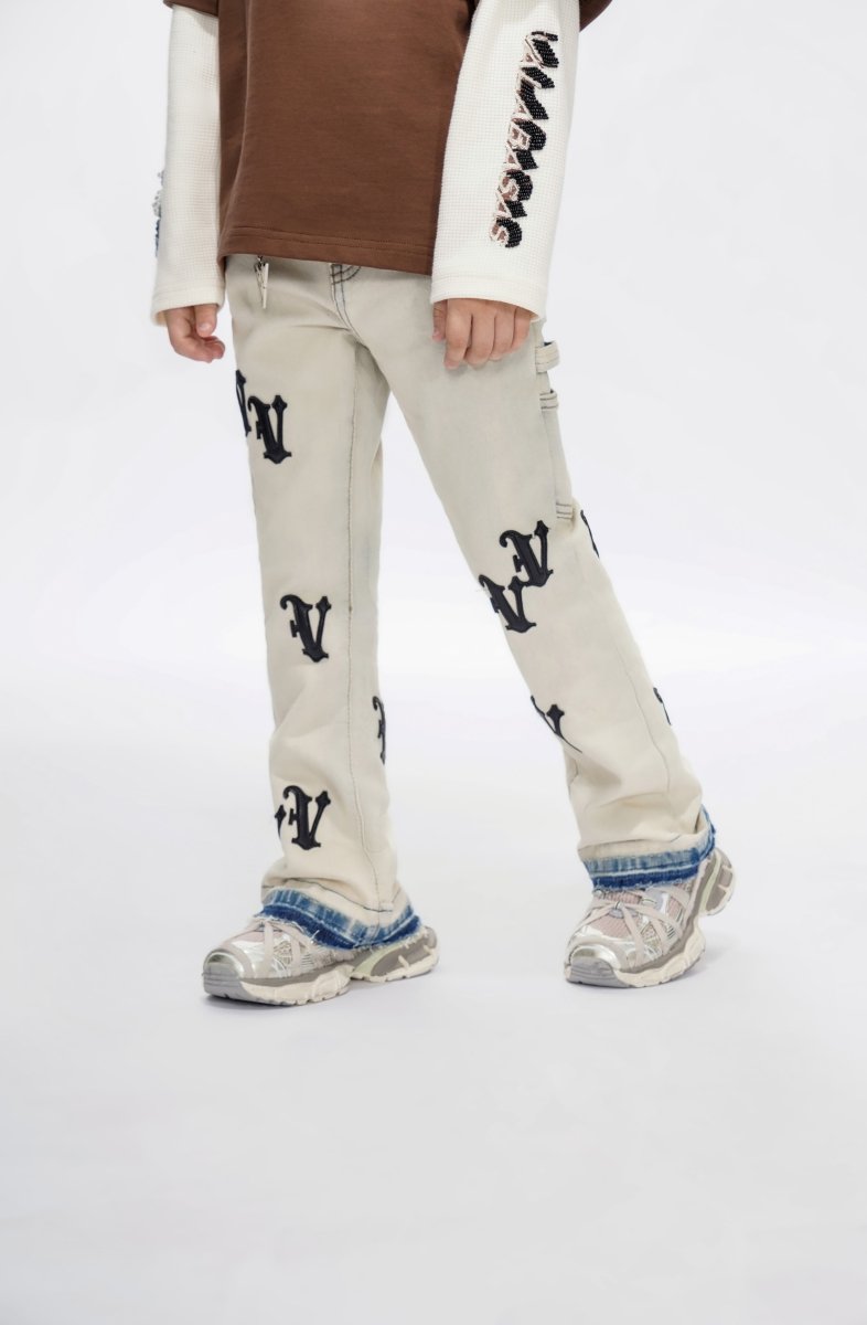 Kids V - Minimal Light Blue Stacked - Valabasas