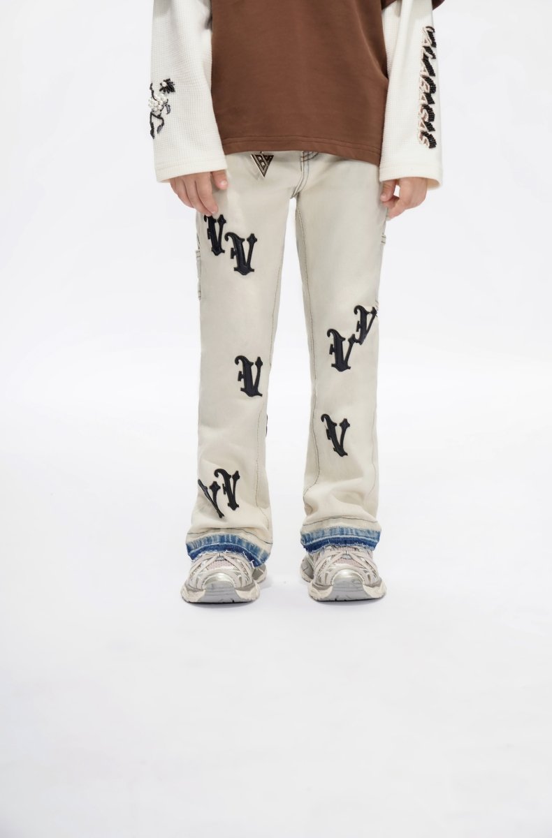 Kids V - Minimal Light Blue Stacked - Valabasas