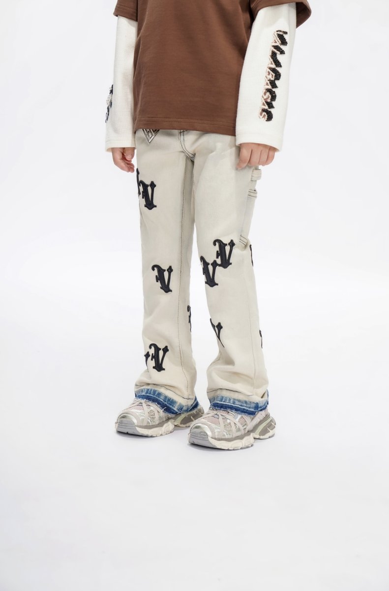 Kids V - Minimal Light Blue Stacked - Valabasas