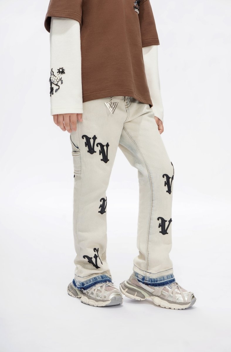 Kids V - Minimal Light Blue Stacked - Valabasas