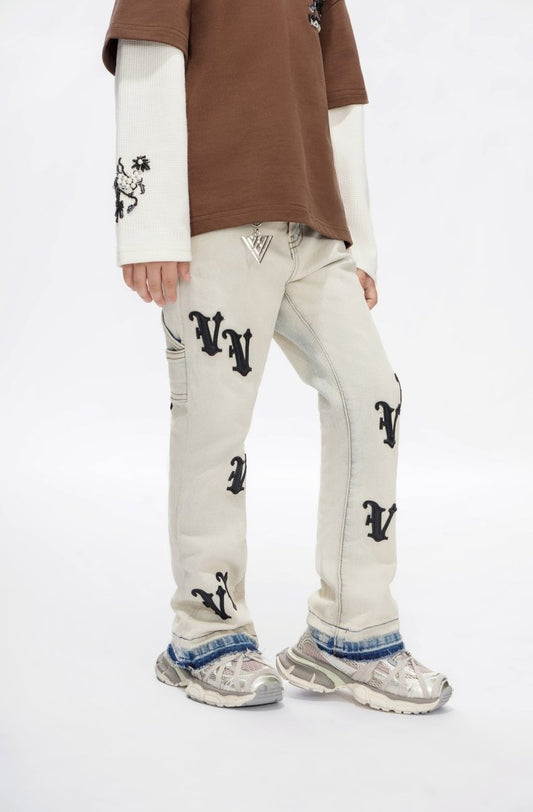 Kids V - Minimal Light Blue Stacked - Valabasas