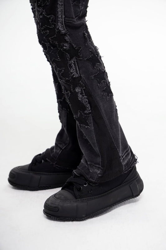 Kids V - Stars Stacked Black - Valabasas