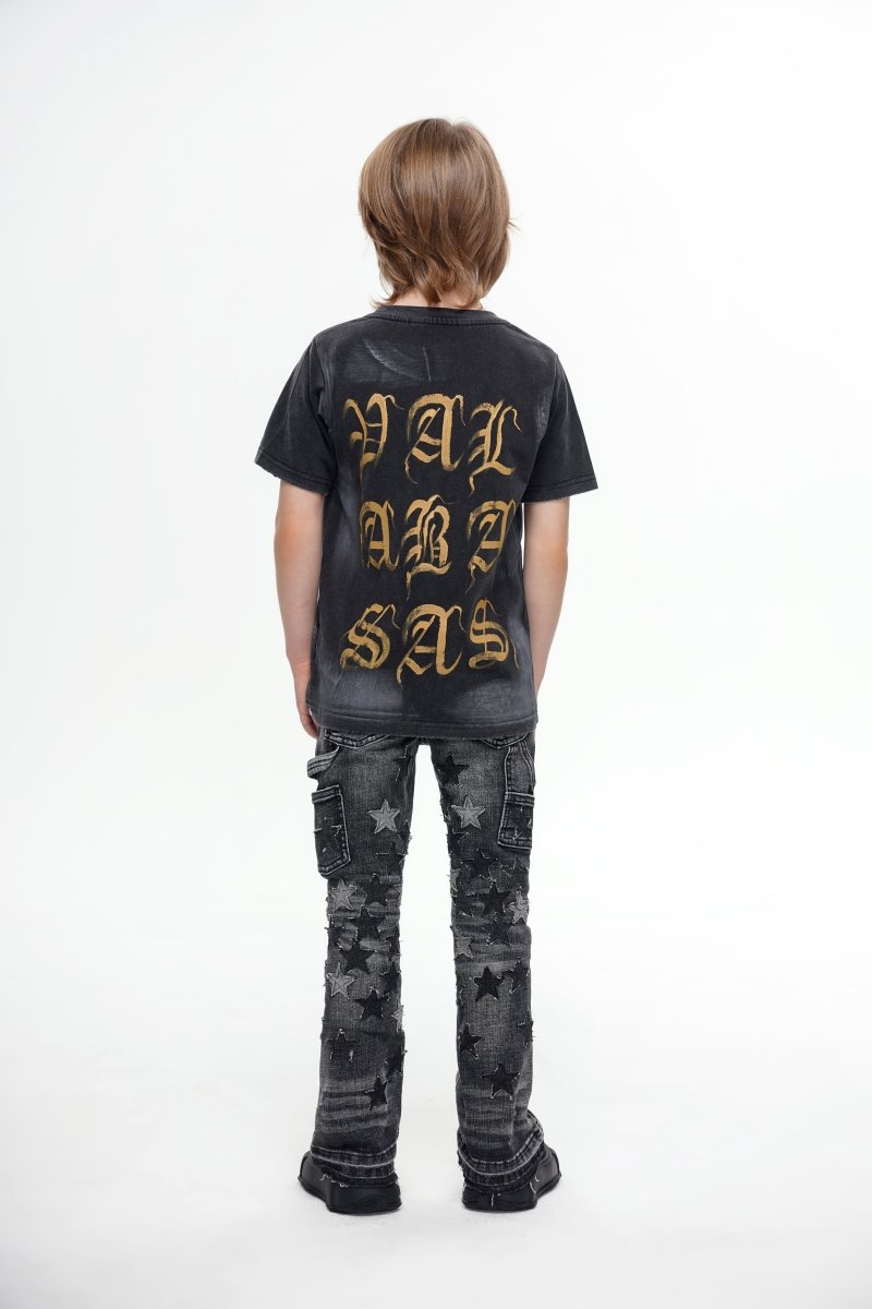 Kids V - Stars Stacked Marbled Wash - Valabasas