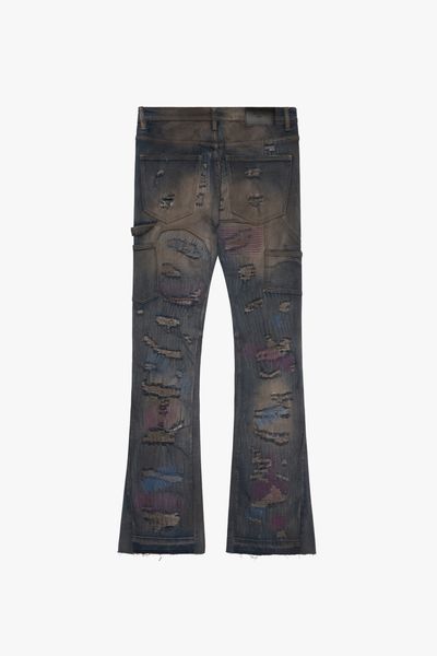 KIDS "ZERO" DENIM STACKED Dark Grey Wash - Valabasas