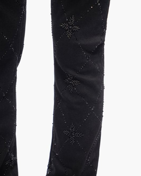Kinz Stacked Jet Black Jeans - Valabasas