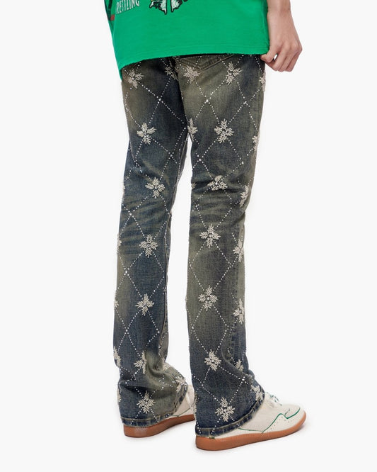 Kinz Stacked Medium Blue Jeans - Valabasas