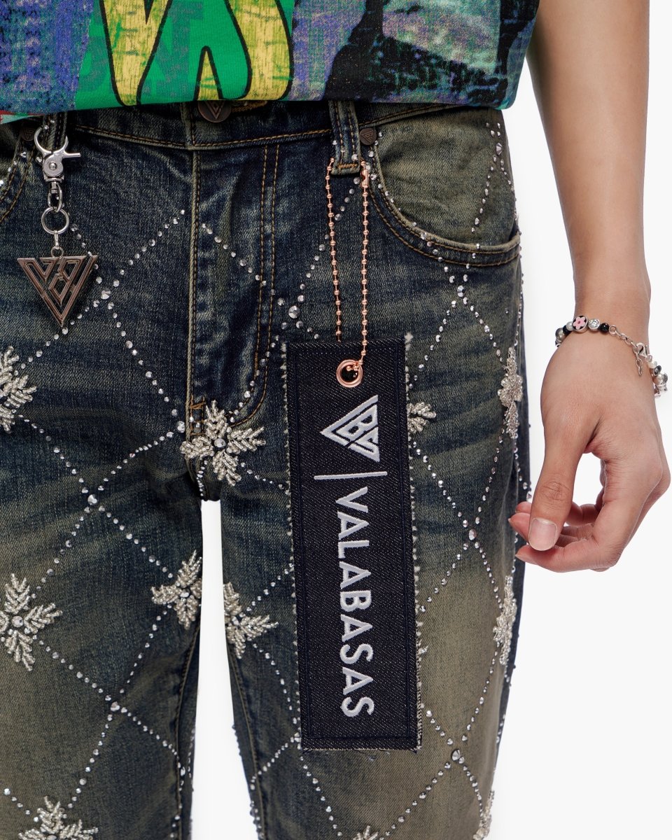 Kinz Stacked Medium Blue Jeans - Valabasas