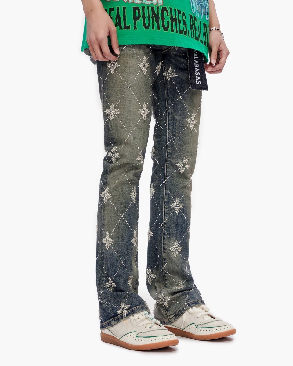 Kinz Stacked Jeans Medium Blue | VALABASAS – Valabasas