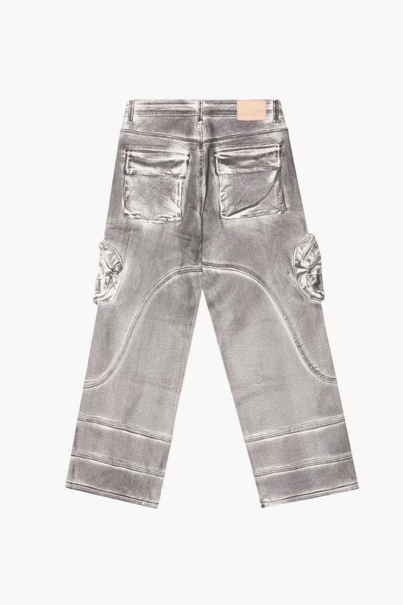 "KNEEBOARD" STONE WASH BAGGY DENIM JEAN